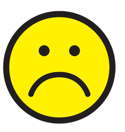 Unhappy face
